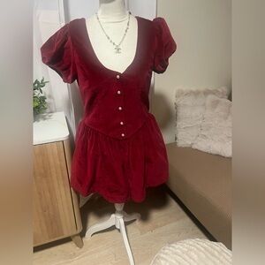 Free people red romper